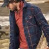 Tyburn Check Fleece Shacket Navy