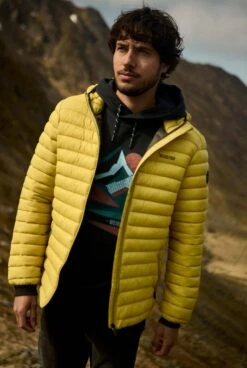 Flete Lightweight Showerproof Padded Hooded Jacket Antique Moss