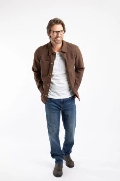 Charles Plain Over Shirt Mocha 12 Charles Plain Over Shirt Mocha -WeirdFish Clothing Shop 129134