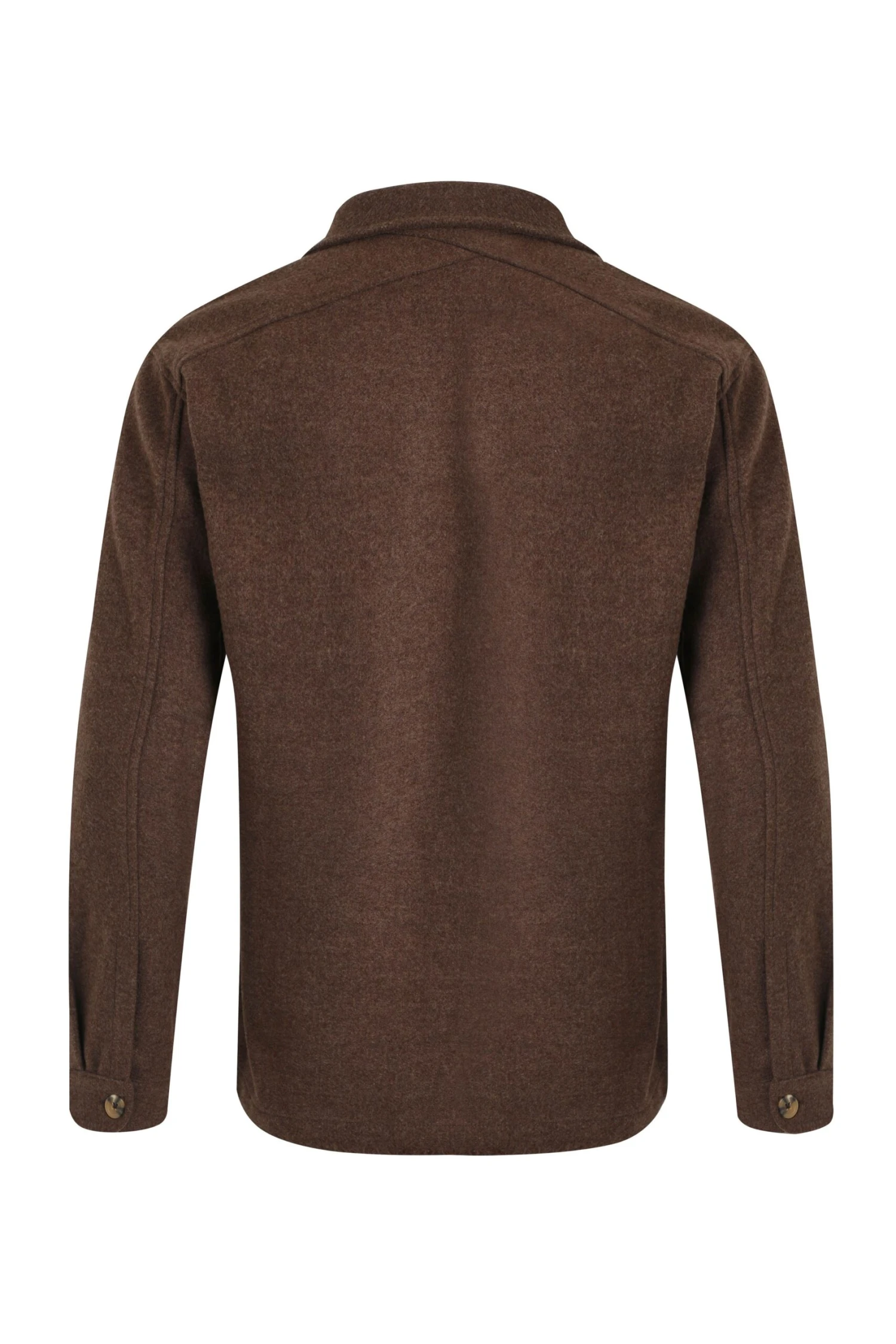 Charles Plain Over Shirt Mocha 7 Charles Plain Over Shirt Mocha - Image 7