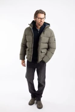 Calderwood Heavy Weight Padded Jacket Deep Lichen Green -WeirdFish Clothing Shop 129167