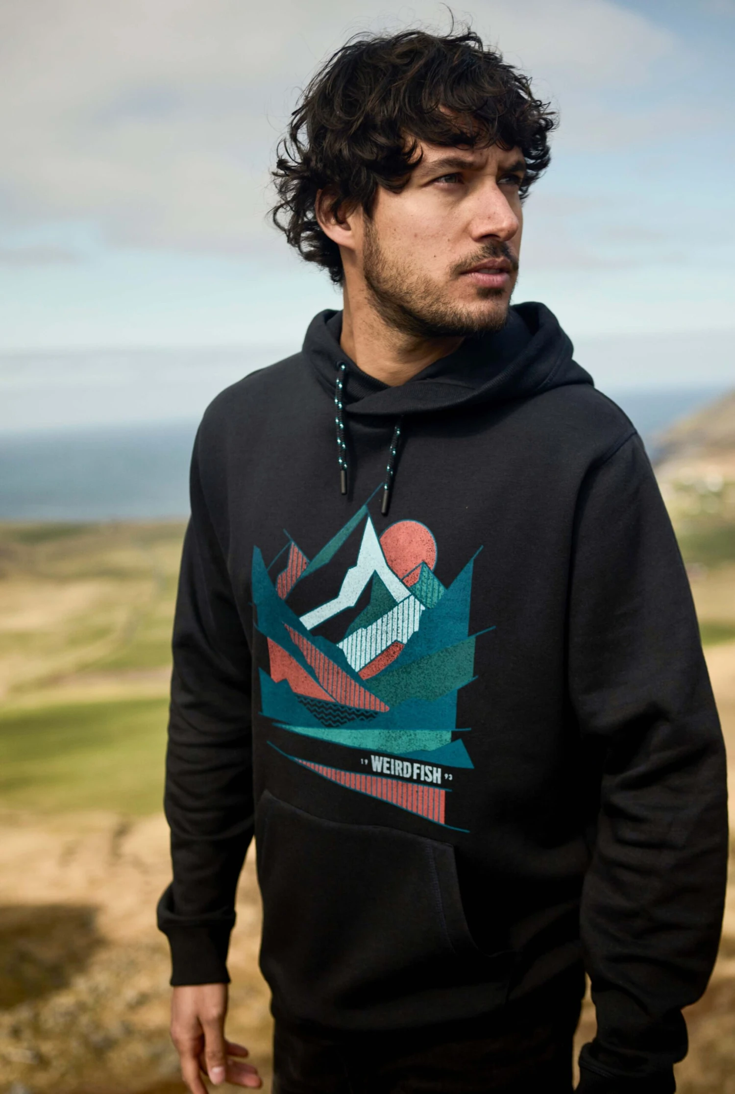 Bryant Graphic Pop Over Hoodie Black 1 Bryant Graphic Pop Over Hoodie Black