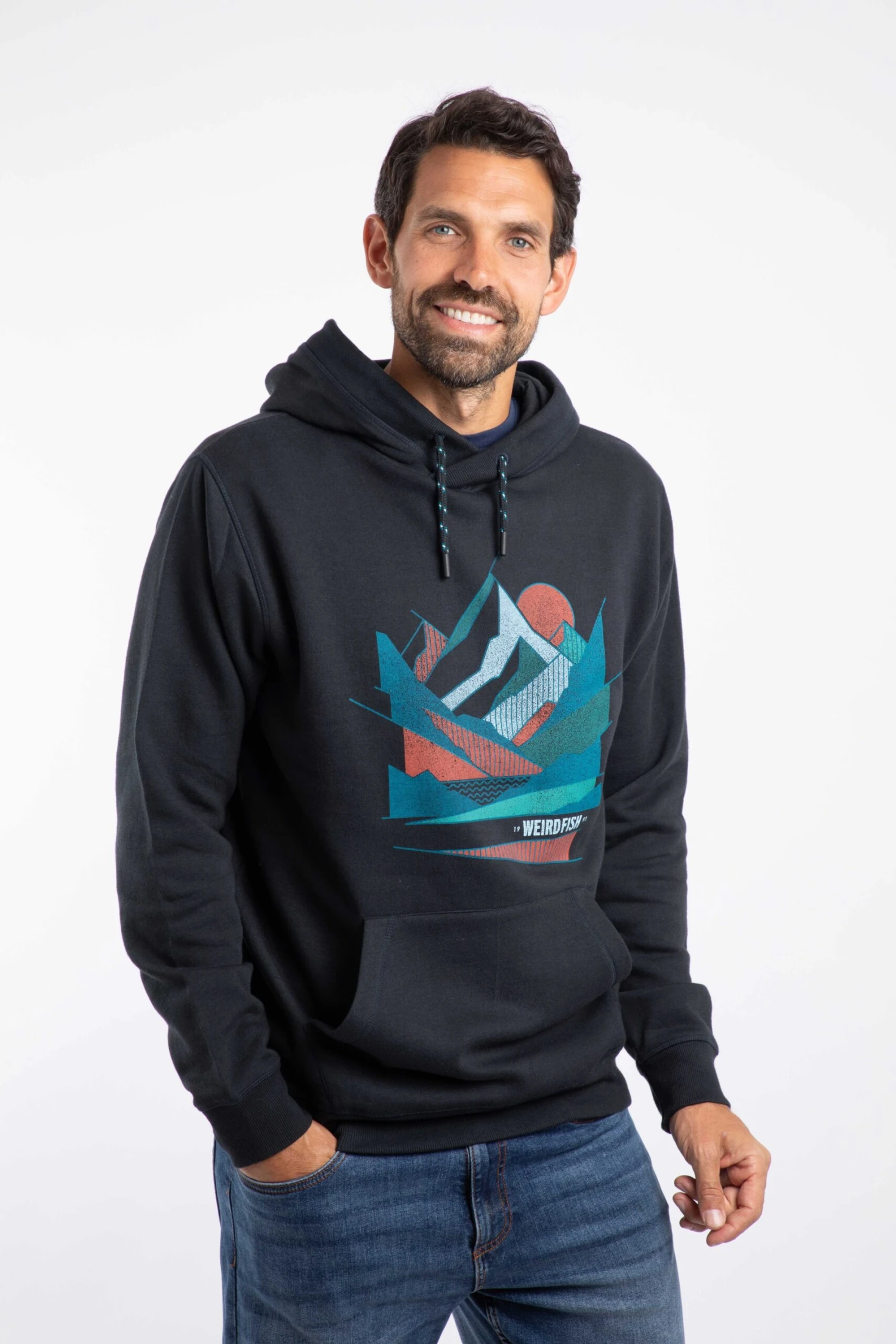 Bryant Graphic Pop Over Hoodie Black 2 Bryant Graphic Pop Over Hoodie Black - Image 2