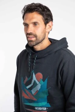 Bryant Graphic Pop Over Hoodie Black 12 Bryant Graphic Pop Over Hoodie Black -WeirdFish Clothing Shop 129200