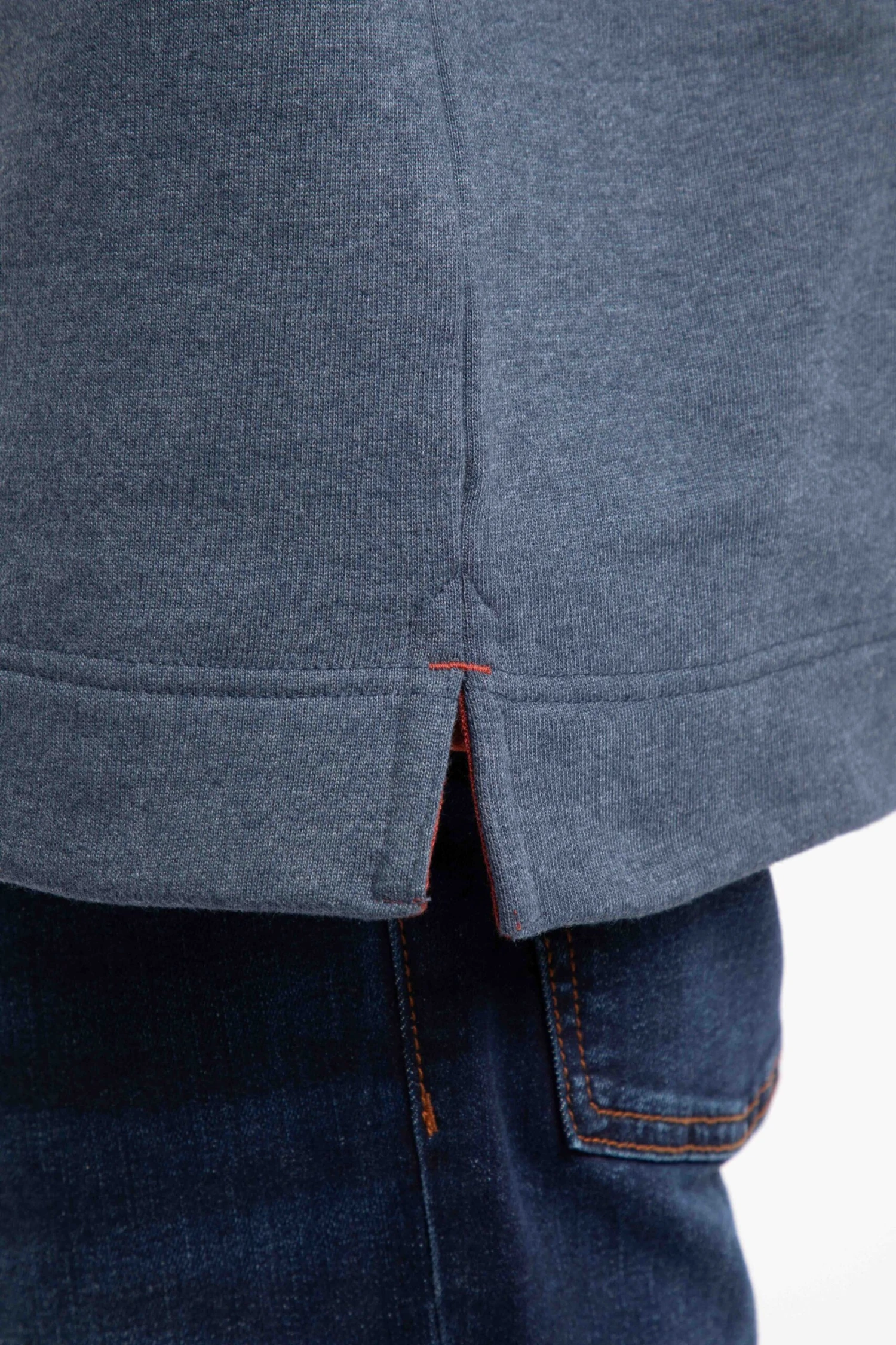 Brampton Branded 1/4 Zip Sweatshirt Navy 8 Brampton Branded 1/4 Zip Sweatshirt Navy - Image 8