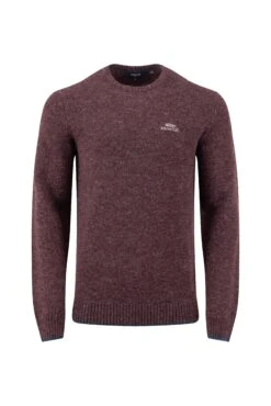 Gorleston Crew Neck Jumper Aubergine 9 Gorleston Crew Neck Jumper Aubergine -WeirdFish Clothing Shop 129403