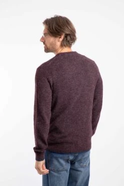 Gorleston Crew Neck Jumper Aubergine 10 Gorleston Crew Neck Jumper Aubergine -WeirdFish Clothing Shop 129404