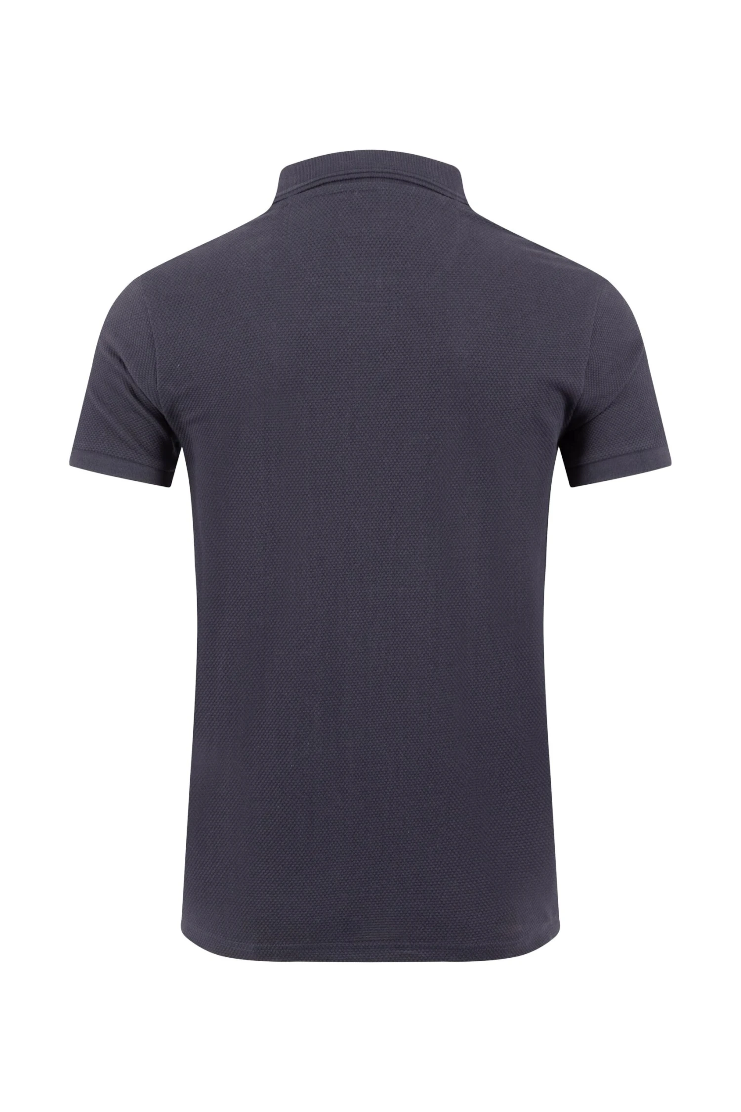 Murray Organic Cotton Half Zip Textured Jersey Polo Midnight 6 Murray Organic Cotton Half Zip Textured Jersey Polo Midnight - Image 6