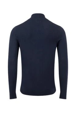 Frederick 1/4 Zip Fine Knit Jumper Midnight -WeirdFish Clothing Shop 129725