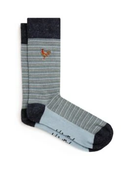 Moreton Socks 2 Pack Navy -WeirdFish Clothing Shop 99703