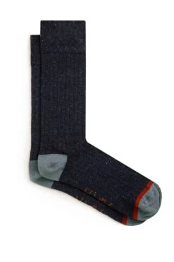 Moreton Socks 2 Pack Navy -WeirdFish Clothing Shop 99705