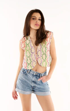 GiletAlaia Multicolore 7 GiletAlaia Multicolore -WeirdFish Clothing Shop alaia 2