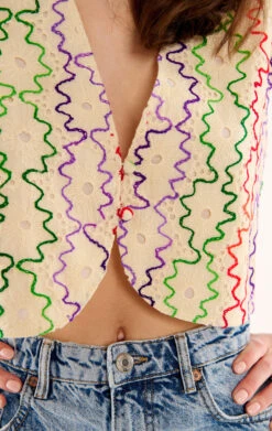 GiletAlaia Multicolore 8 GiletAlaia Multicolore -WeirdFish Clothing Shop alaia 3