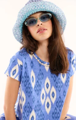 TopAmandine Bleu 7 TopAmandine Bleu -WeirdFish Clothing Shop amandine 6