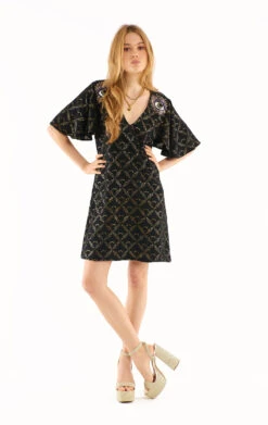 RobeBarbara Noir 8 RobeBarbara Noir -WeirdFish Clothing Shop barbara 2