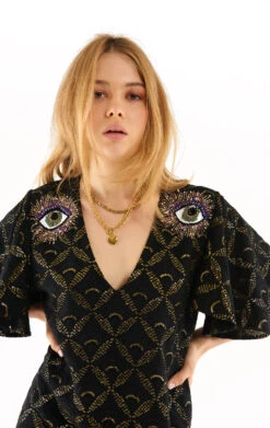 RobeBarbara Noir 9 RobeBarbara Noir -WeirdFish Clothing Shop barbara 3