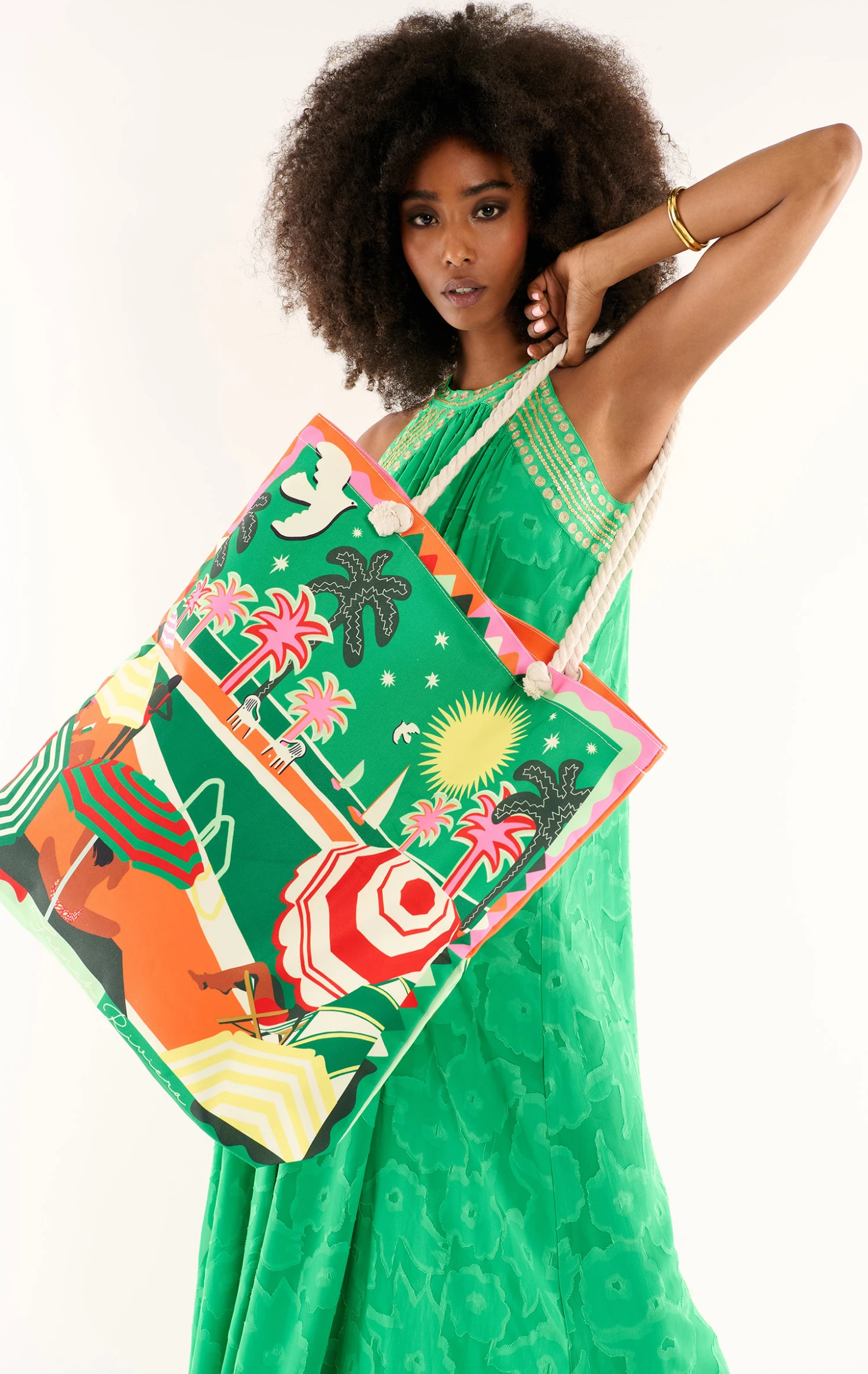 Sac CabasBarnaby Chachacha Vert 2 Sac CabasBarnaby Chachacha Vert - Image 2