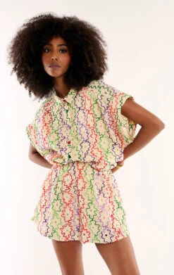 ShortBasile Multicolore -WeirdFish Clothing Shop basile 2