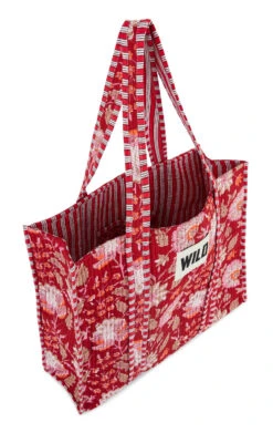 Sac CabasBautista Rouge -WeirdFish Clothing Shop bautista 10