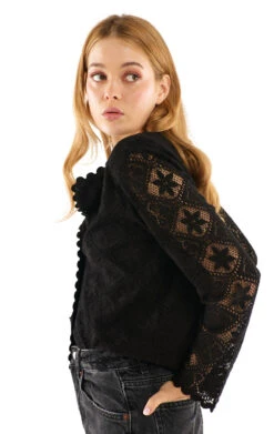 GiletBlandine Noir -WeirdFish Clothing Shop blandine 2