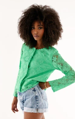 GiletBlandine Vert -WeirdFish Clothing Shop blandine 6