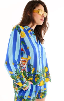 ChemiseBonaventure Sicily Bleu -WeirdFish Clothing Shop bonaventure sicily 2
