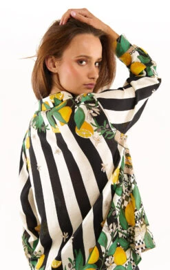 ChemiseBonaventure Sicily Noir -WeirdFish Clothing Shop bonaventure sicily 7