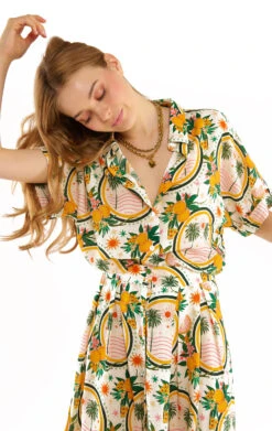 ChemiseBrendon Jaune -WeirdFish Clothing Shop brendon 2