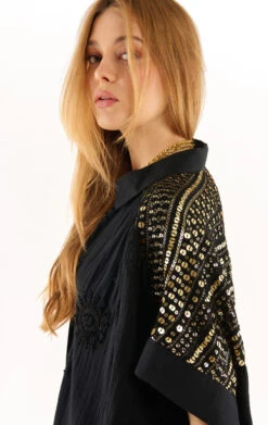 RobeClaire Noir -WeirdFish Clothing Shop claire 3