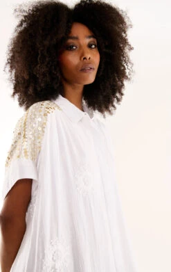 RobeClaire Blanc -WeirdFish Clothing Shop claire 9