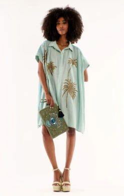 RobeClovis Bleu Ciel -WeirdFish Clothing Shop clovis 2