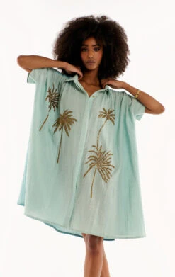 RobeClovis Bleu Ciel -WeirdFish Clothing Shop clovis 3