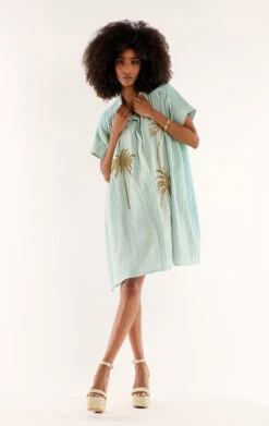 RobeClovis Bleu Ciel -WeirdFish Clothing Shop clovis 4