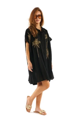 RobeClovis Noir -WeirdFish Clothing Shop clovis 9