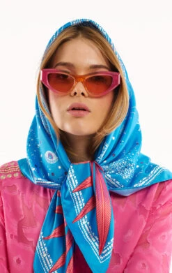 Foulard MediumComete Bleu -WeirdFish Clothing Shop comete 2