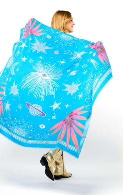 FoulardComete Bleu -WeirdFish Clothing Shop comete 27