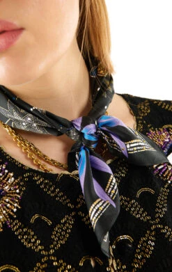 Mini FoulardComete Noir