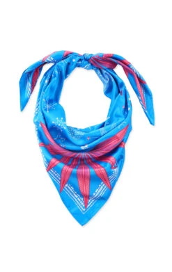 Foulard MediumComete Bleu -WeirdFish Clothing Shop comete 4