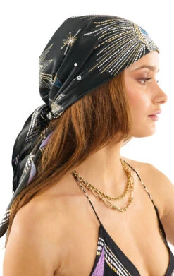 Foulard MediumComete Noir -WeirdFish Clothing Shop comete 40