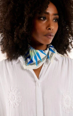 Mini FoulardComete Blanc -WeirdFish Clothing Shop comete 53