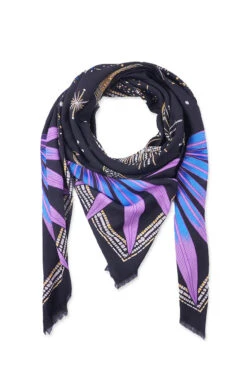 FoulardComete Noir -WeirdFish Clothing Shop comete 8