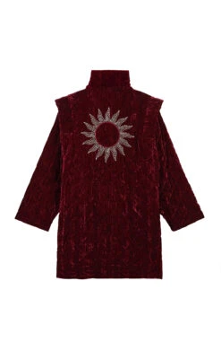 ManteauCoumba Bordeaux -WeirdFish Clothing Shop coumba 14