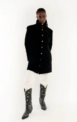 ManteauCoumba Noir -WeirdFish Clothing Shop coumba 3