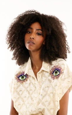 ChemiseEdith Blanc -WeirdFish Clothing Shop edith 12