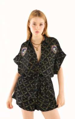 ChemiseEdith Noir -WeirdFish Clothing Shop edith 7