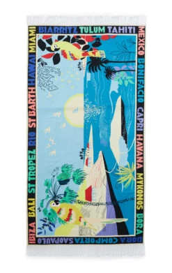 Serviette De PlageFouta Feriado Bleu