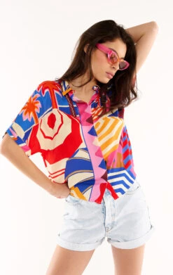 ChemiseGarance Rose -WeirdFish Clothing Shop garance 2