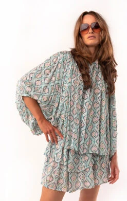 BlouseKarenine Bleu -WeirdFish Clothing Shop karenine 4