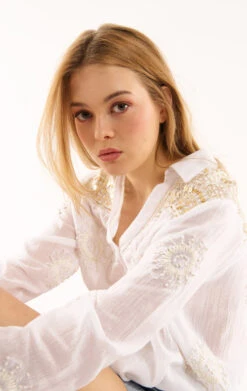 ChemiseLydie Blanc -WeirdFish Clothing Shop lydie 10