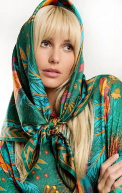Foulard MediumMagic India Vert